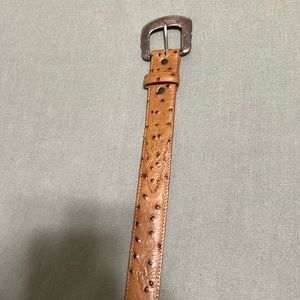 Like new Ariat leather belt with Ostrich look